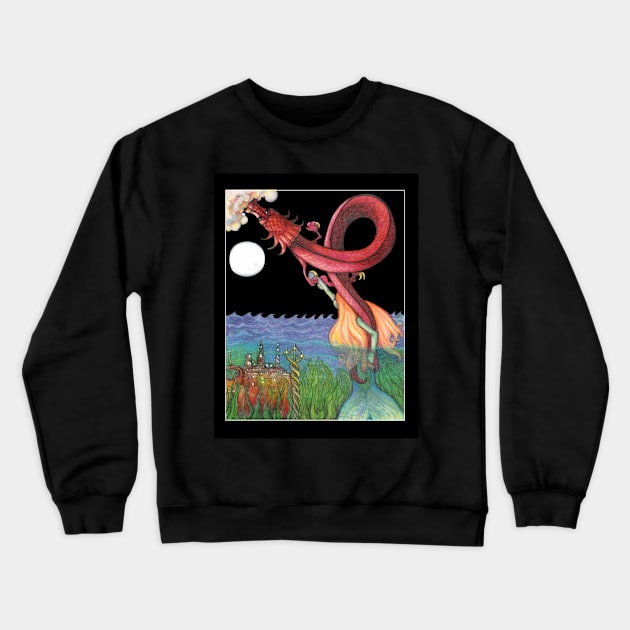 Dragon, take me away! Crewneck Sweatshirt by Products By Khara